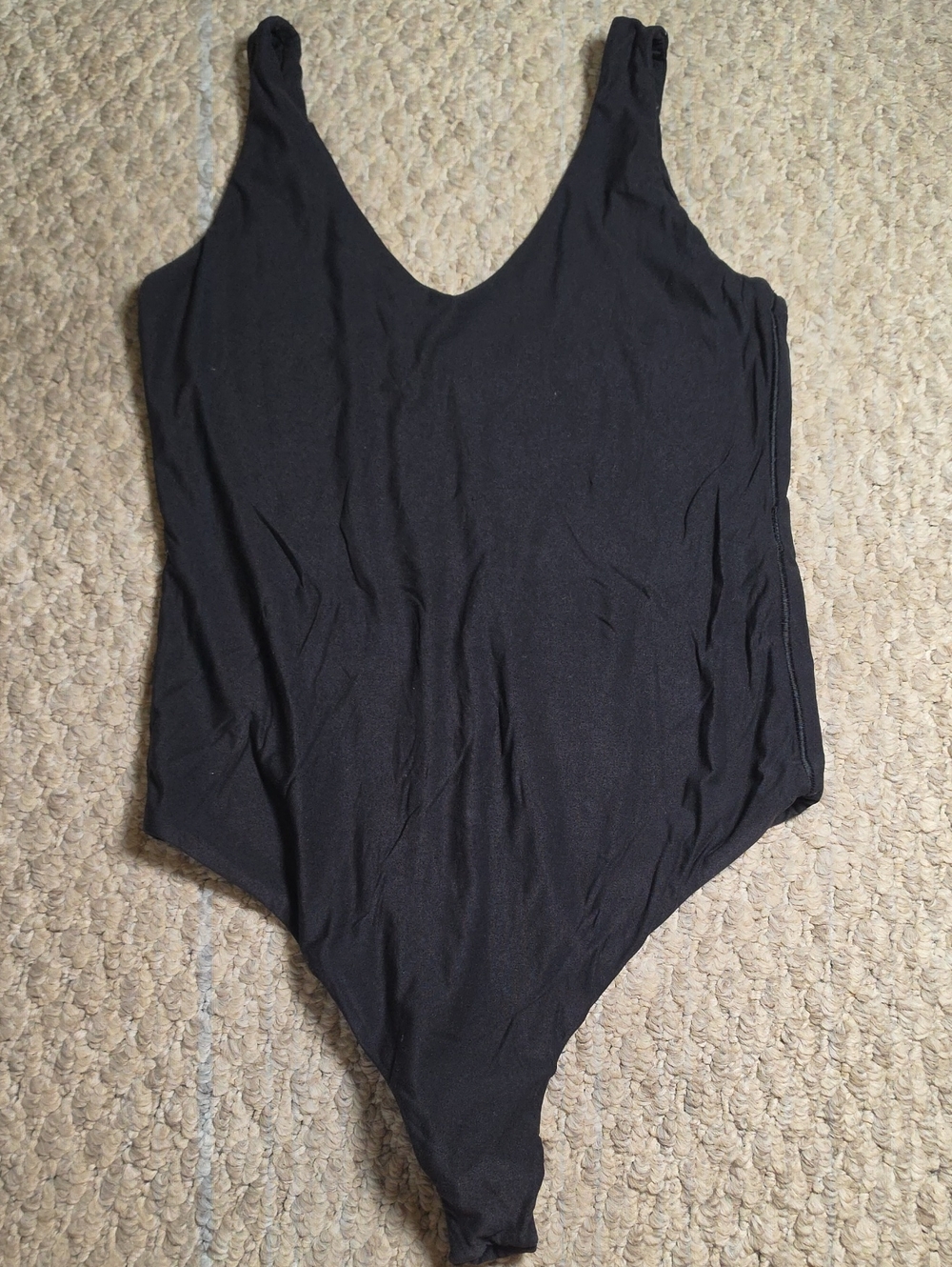 Aerie Black One-Piece Bodysuit